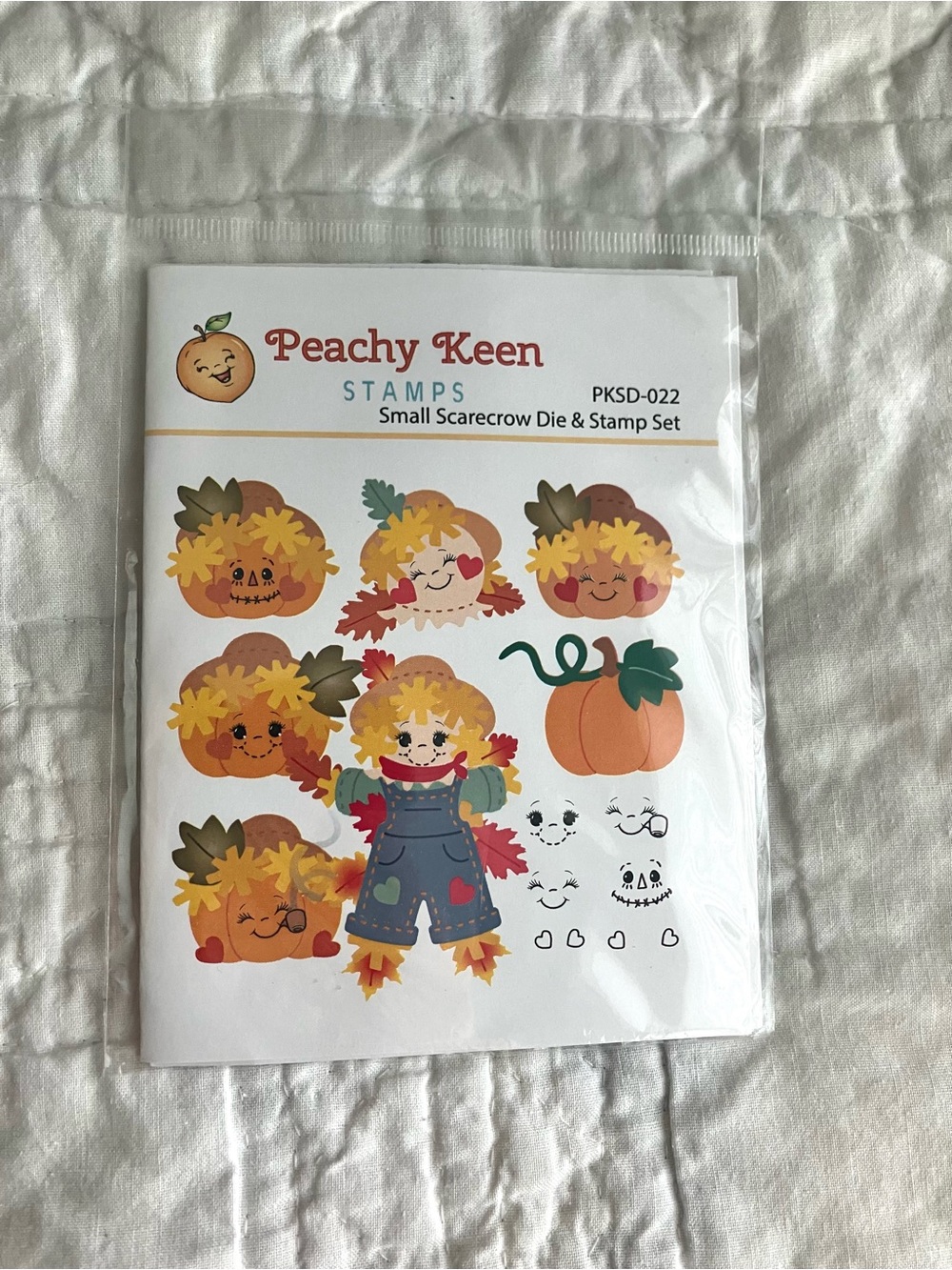 Peachy Keen stamps fall die cut and stamp set